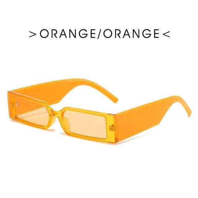 90’s Fashion Narrow Rectangular Vintage Style Sunglasses For Women & Men New Retro Style Sun Glasses For Women New Eyeglasses In Different Shades Eyewear