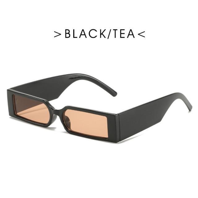 90’s Fashion Narrow Rectangular Vintage Style Sunglasses For Women & Men New Retro Style Sun Glasses For Women New Eyeglasses In Different Shades Eyewear