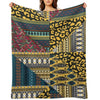 Black Ethnic Pattern Lightweight Throw Blanket