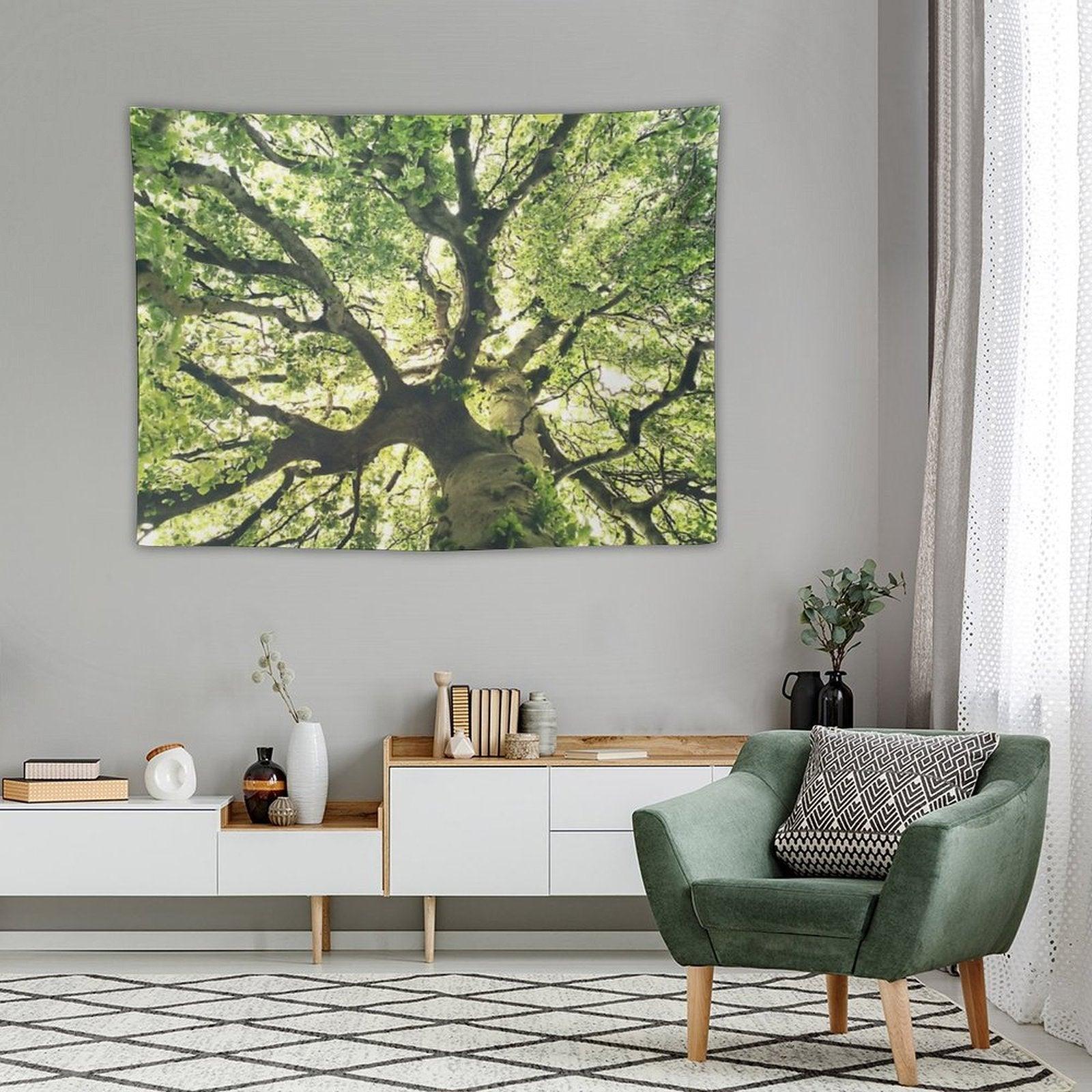 Under Your Skin  Under Your Skin  Summer Breeze In A Wilderness Fairytale Forest With A Tree Covered In Magic Sunlight Tapestry