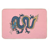 TIBETAN DRAGON RUG-pink Bath Mat