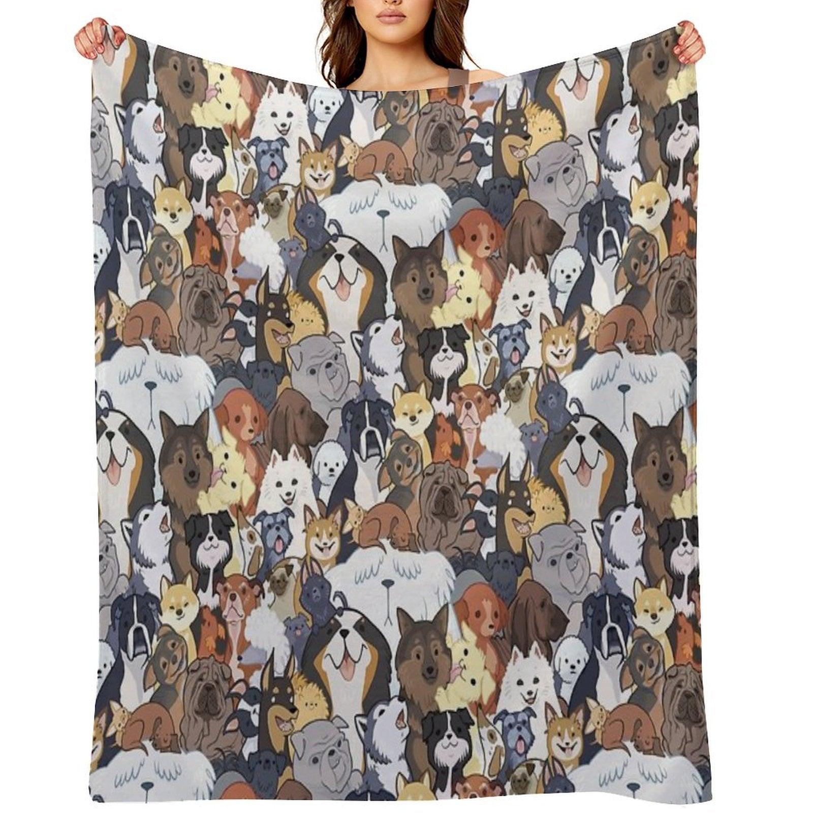 Pupper Party Throw Blanket