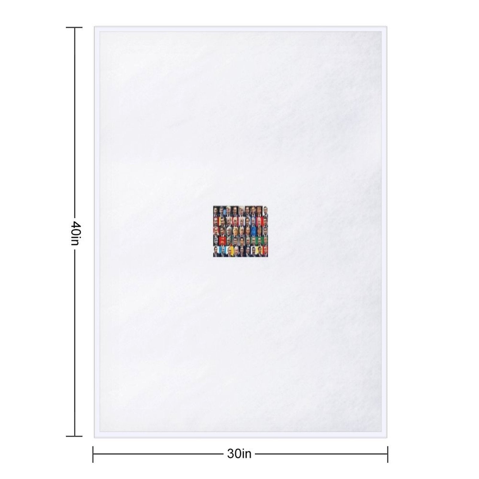 World Great Leaders Machine-washable Throw Blanket