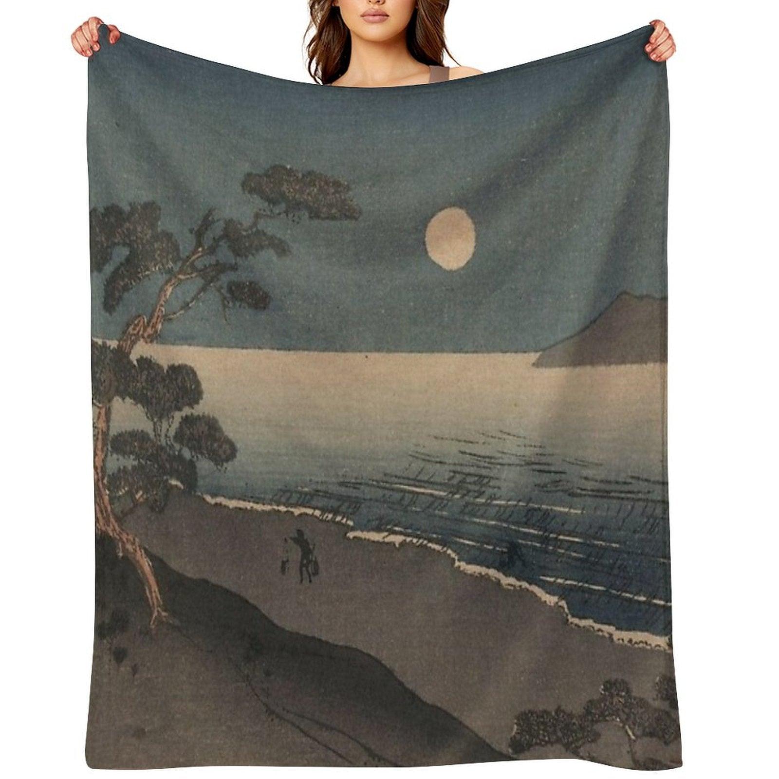 Ukiyo-e Throw Blanket