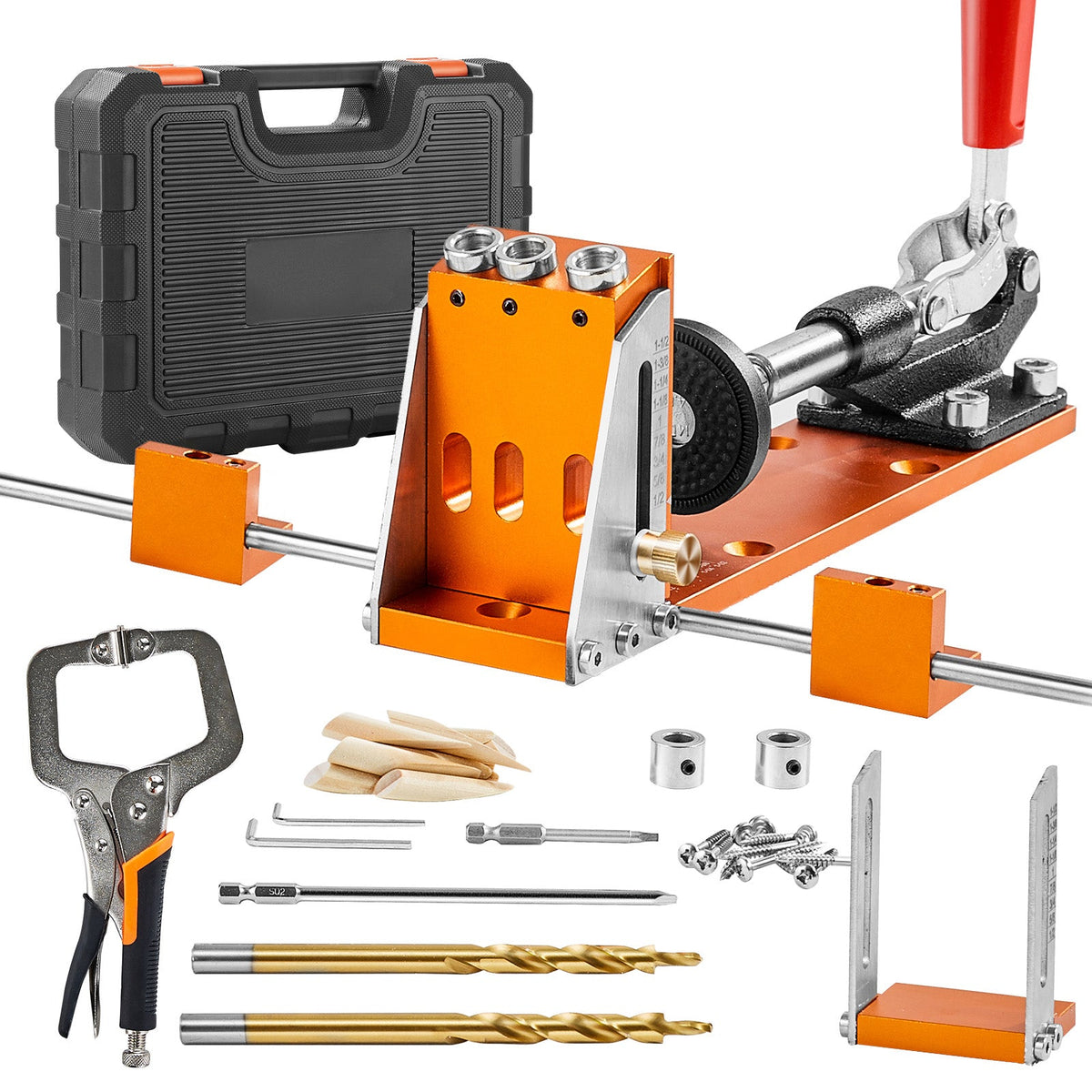 34 Pcs Pocket Hole Jig Kit