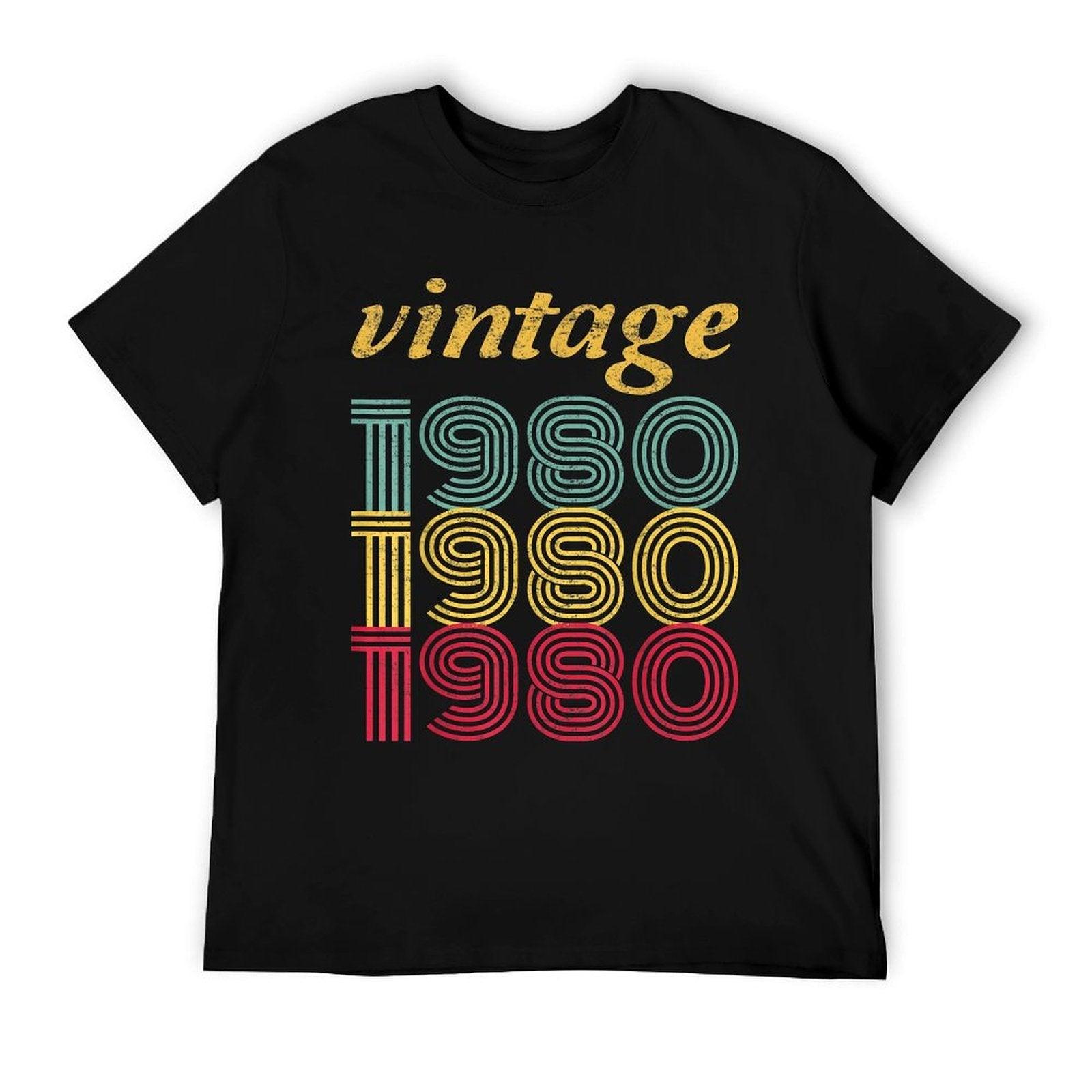 1980 40th Birthday Gift Vintage Retro Men Women 40 Years Old  Eco-friendly Material T-Shirt