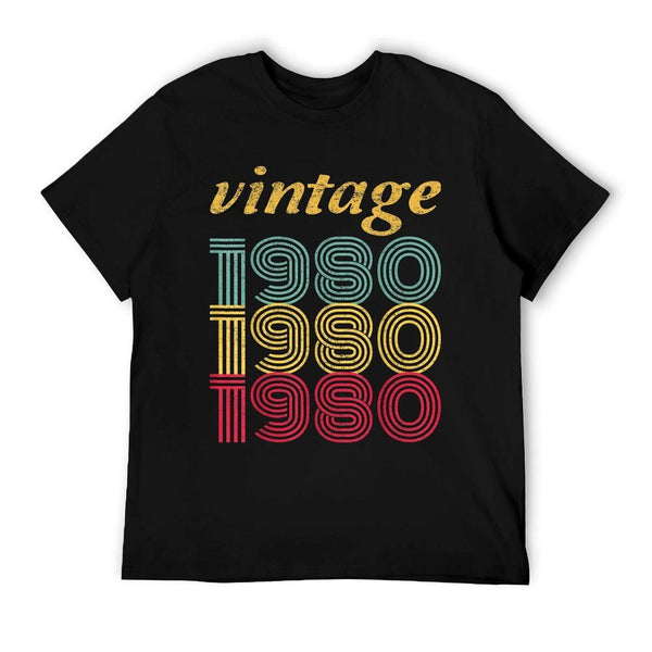 1980 40th Birthday Gift Vintage Retro Men Women 40 Years Old  Eco-friendly Material T-Shirt