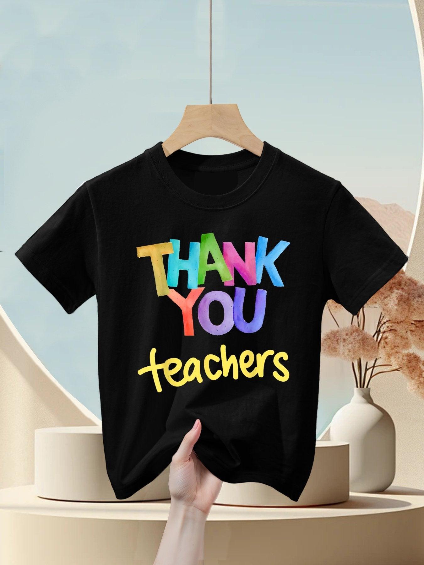 Thank You Teacher Appreciation Graduation Kids T-Shirt