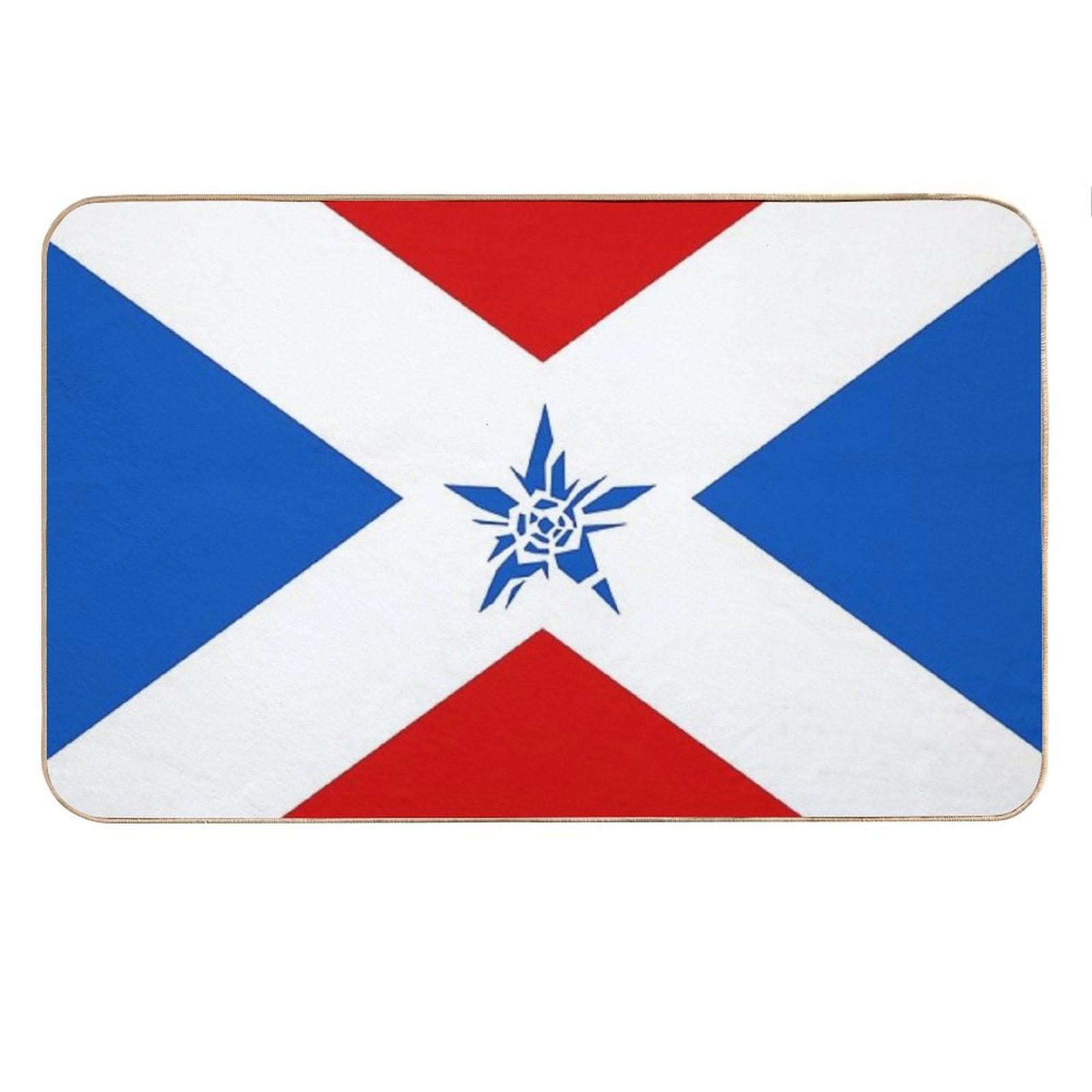 NMH1 Crash Star Flag Bath Mat