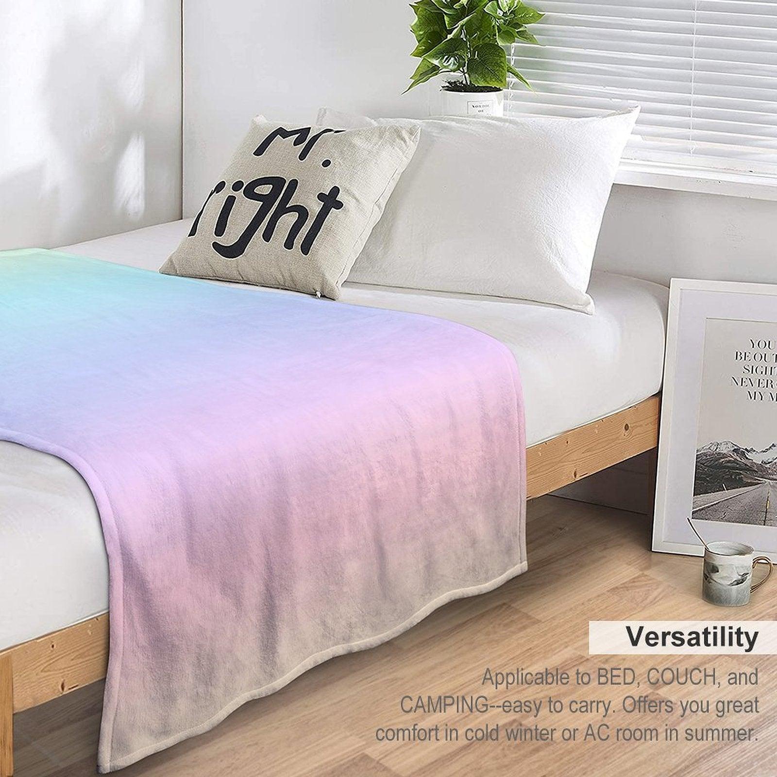 Pastel Gradient Throw Blanket