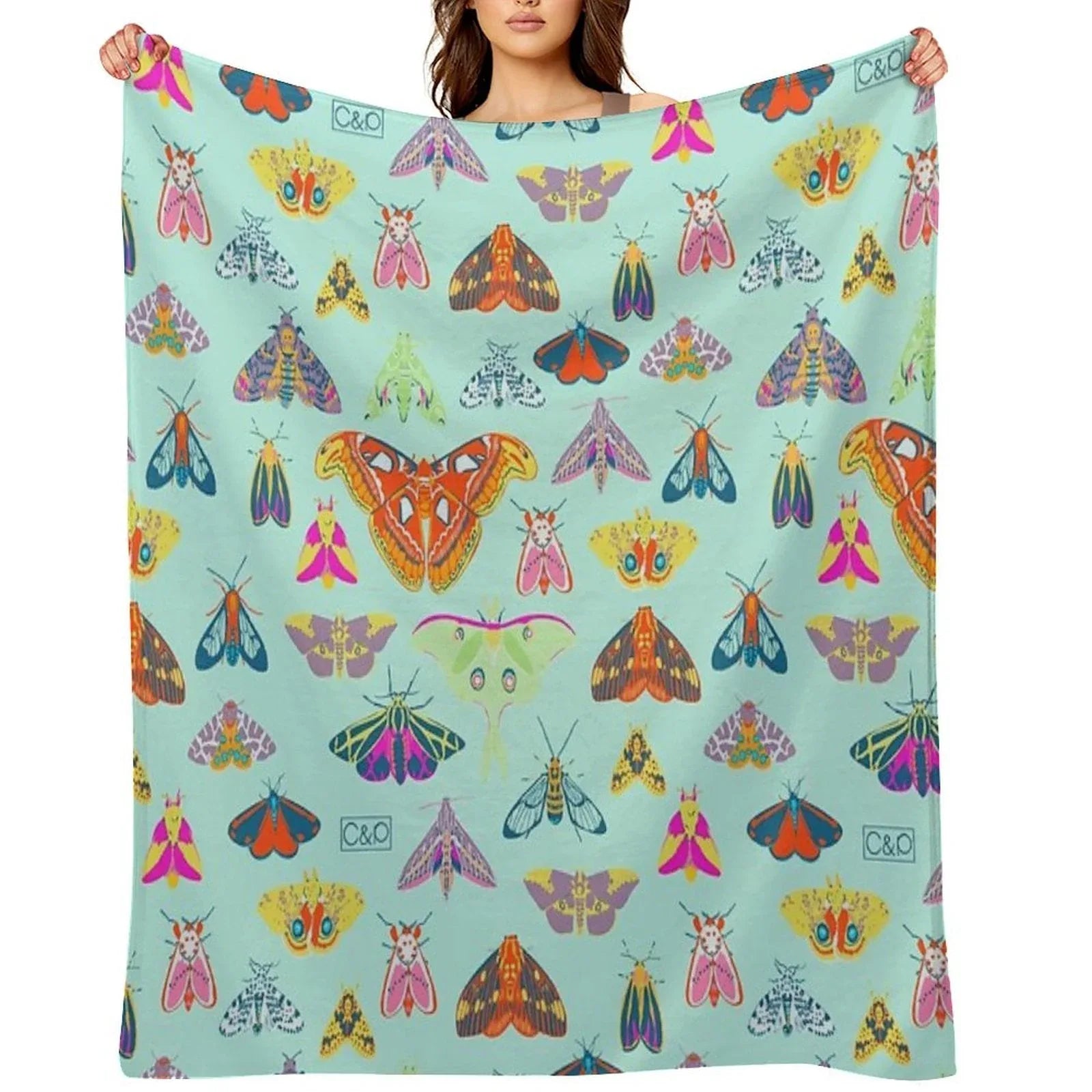 Lots of Lepidoptera Throw Blanket