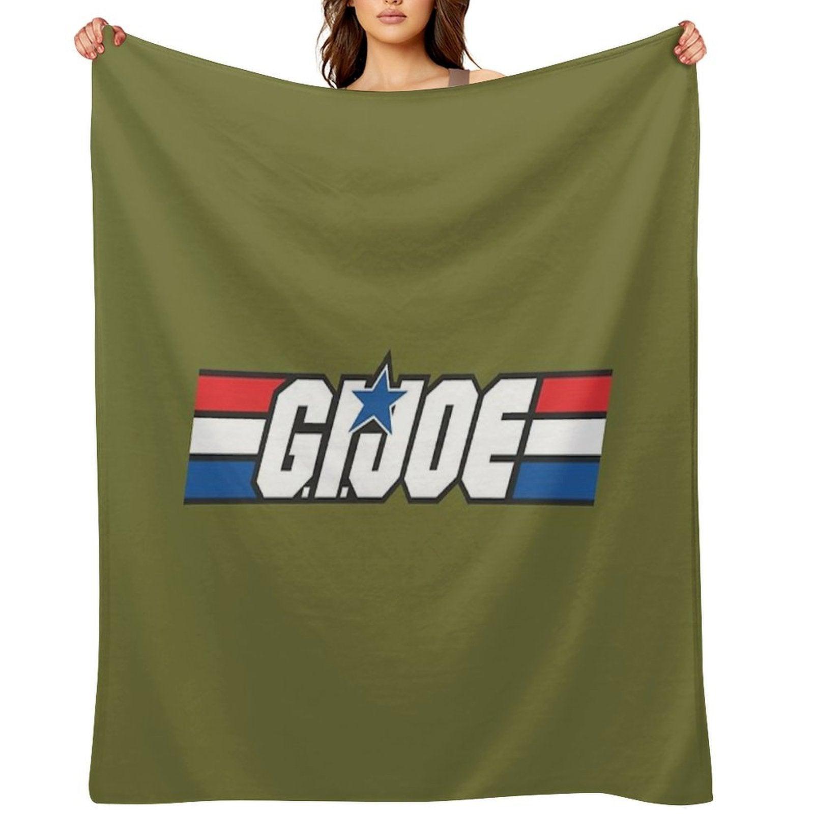 Gi Joe Logo Artwork Throw Blanket