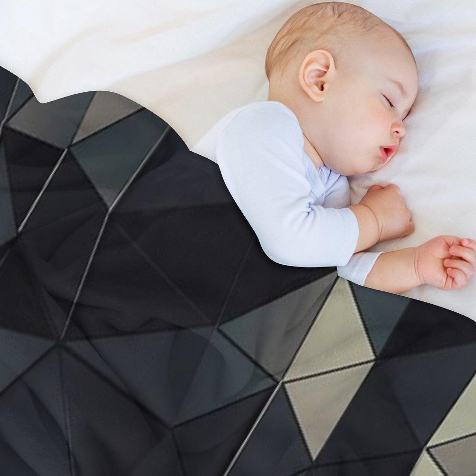 Polygon Noir Throw Blanket