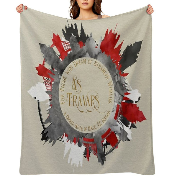 As Travars. For Those Who Dream of Stranger Worlds. A Darker Shade of Magic. Lightweight Throw Blanket