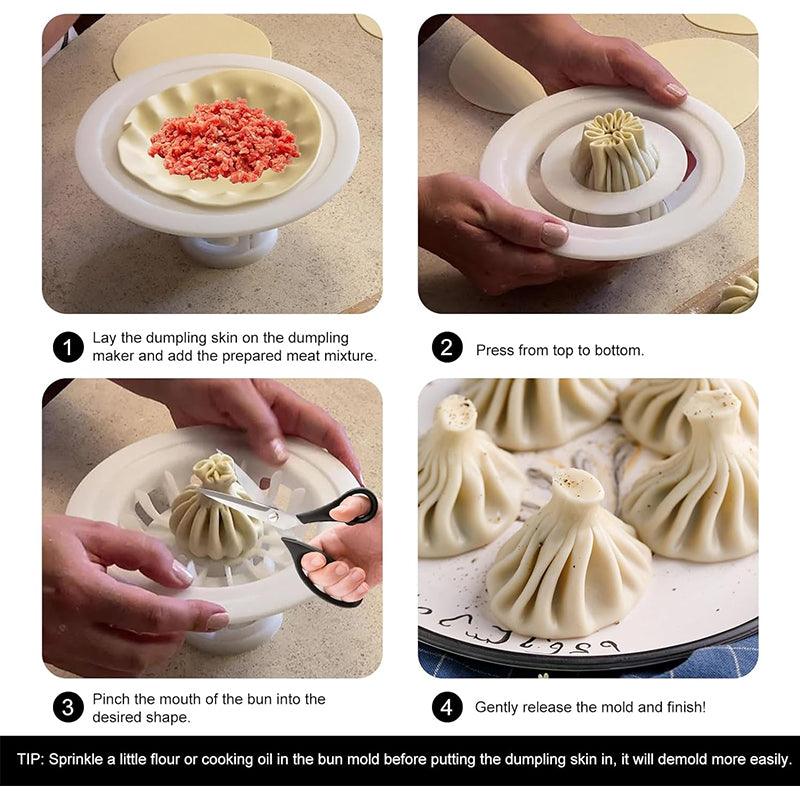 Plastic Baozi & Dumpling Maker -  Easy Home Kitchen Tool for Deliciousness