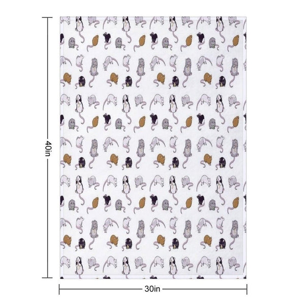 Rats, Rats, Rats Throw Blanket