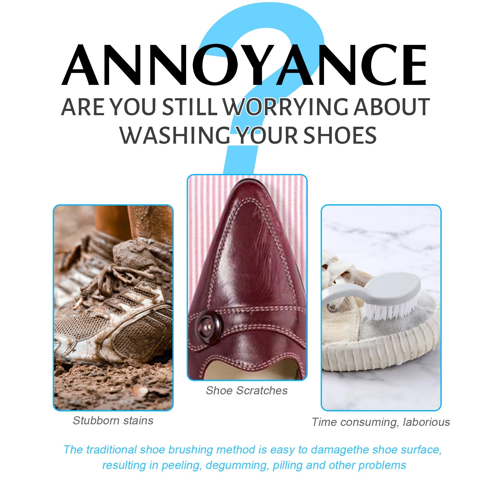 Small White Shoe Cleaner, Portable No-wash Small White Shoes Decontamination And Whitening Cleaner