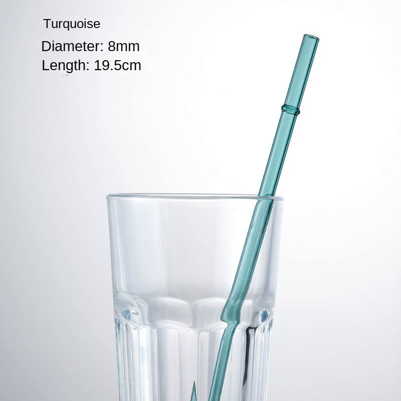 Eco-Friendly High Borosilicate Glass Straw Durable Heat-Resistant Starbucks Kids Straw 27cm Customized