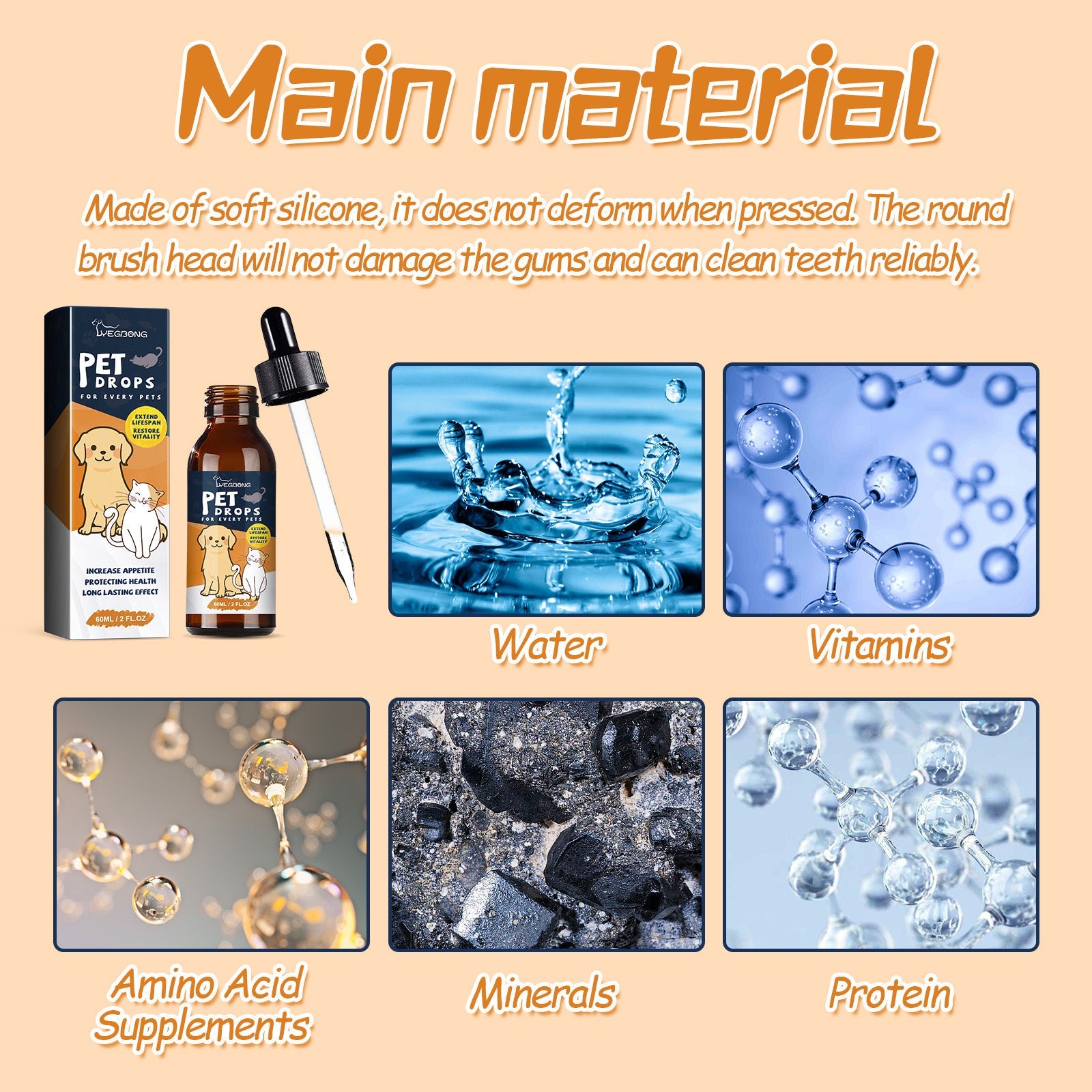 Pet Drops For Every Pets, Energizing And Nourishing Pet Health Care Drops