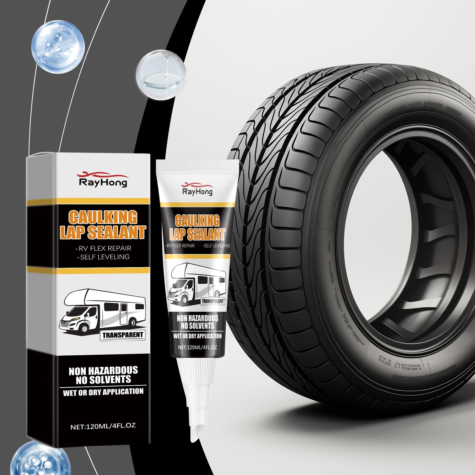 Repair Sealant, Repair Bond Wear-Resistant Simple And Easy To Use Automotive Tire Gap Repair Agent