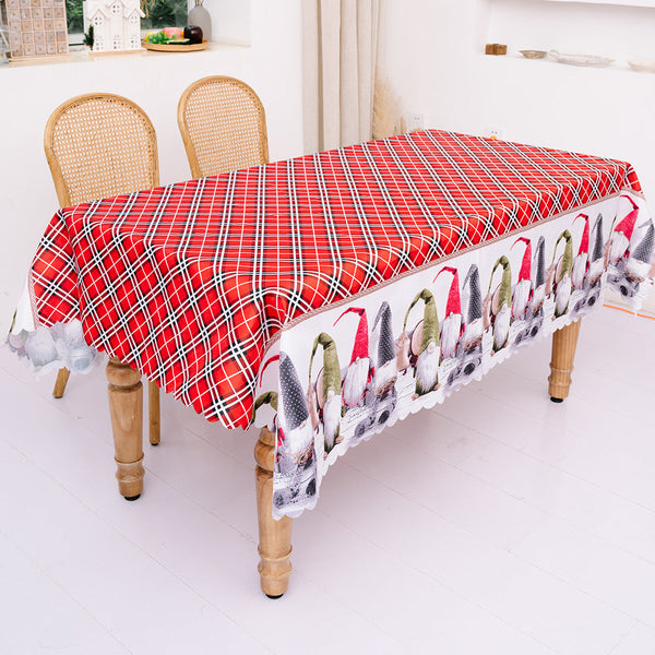 Christmas Decoration Creative Christmas Printed Tablecloth Table Flag Christmas Desktop Decoration Supplies