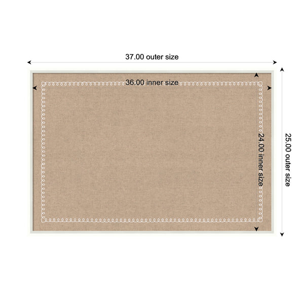 Pinboard White Scalloped Edge