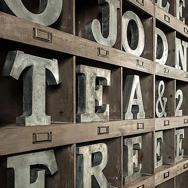 Metal Zinc Alphabet Letter
