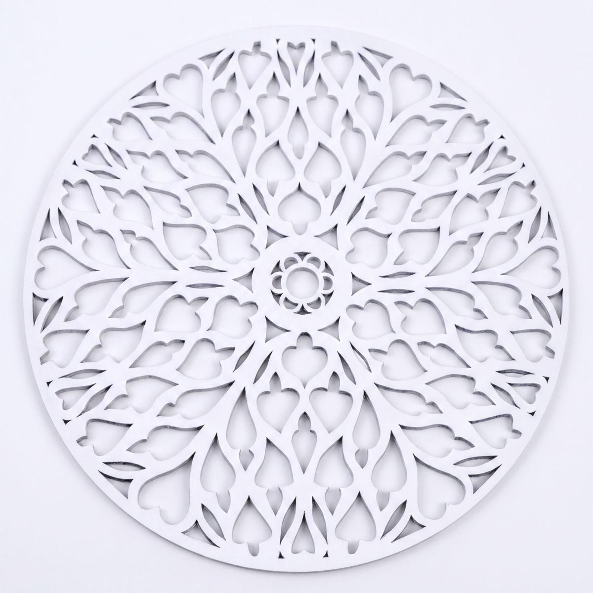 White Wooden Trivet - Heat Resistant Placemats for Dining Table Decor