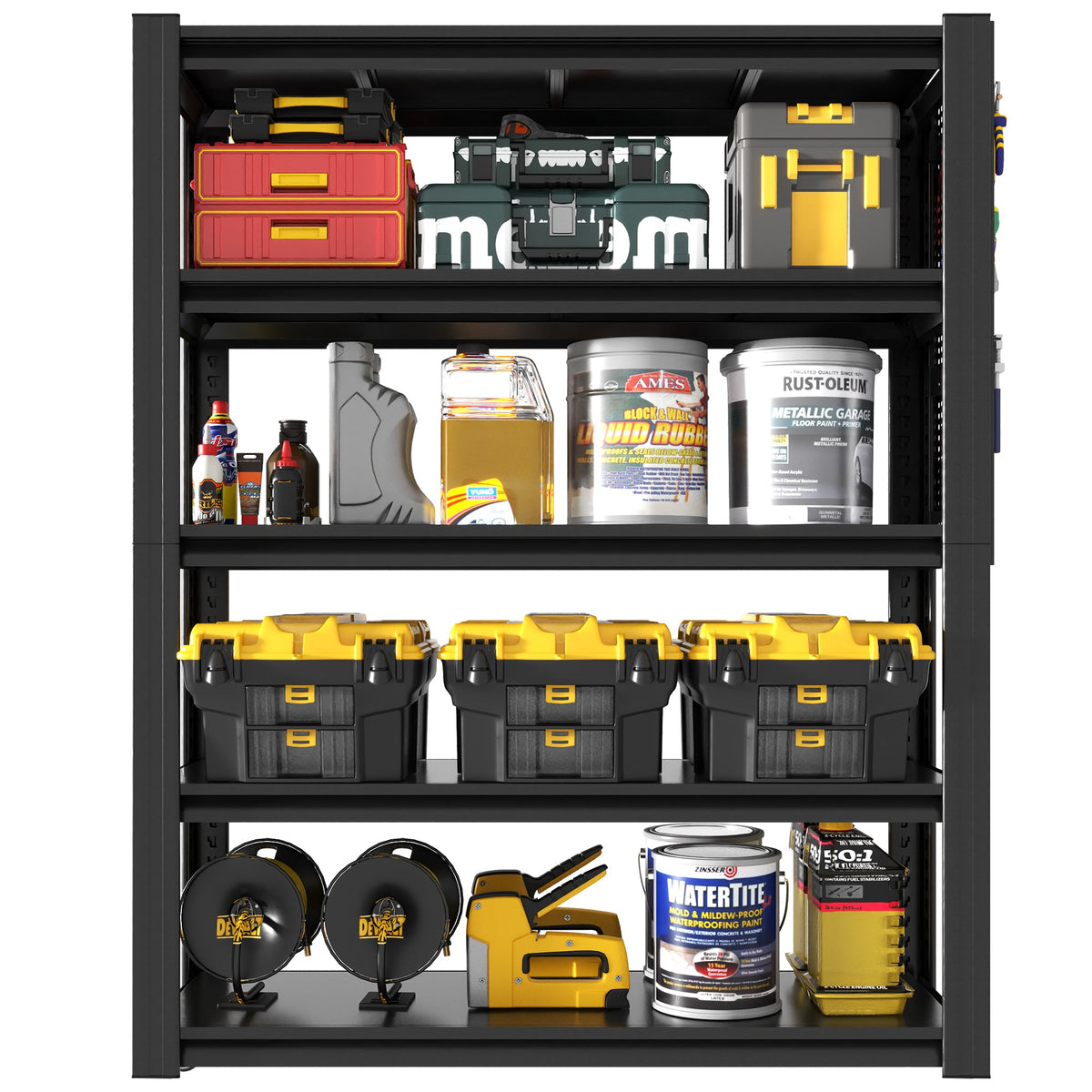 Adjustable Heavy-Duty Metal Shelving Unit – 78