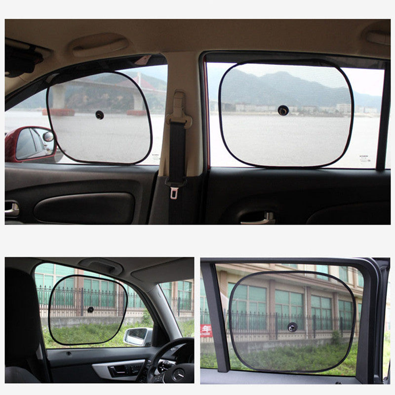 2Pcs/Set 44*37cm Black Car Sun Shade Side Rear Car Window Sunshade Cover sun protectAuto Accessories parasole auto parasol coche