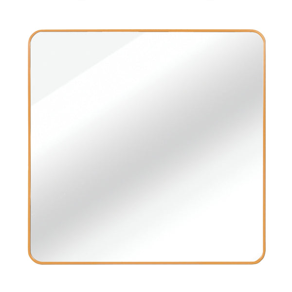 Metal Framed Square Bathrrom Mirror for Wall, Modern Vanity Bathroom Wall Mirror