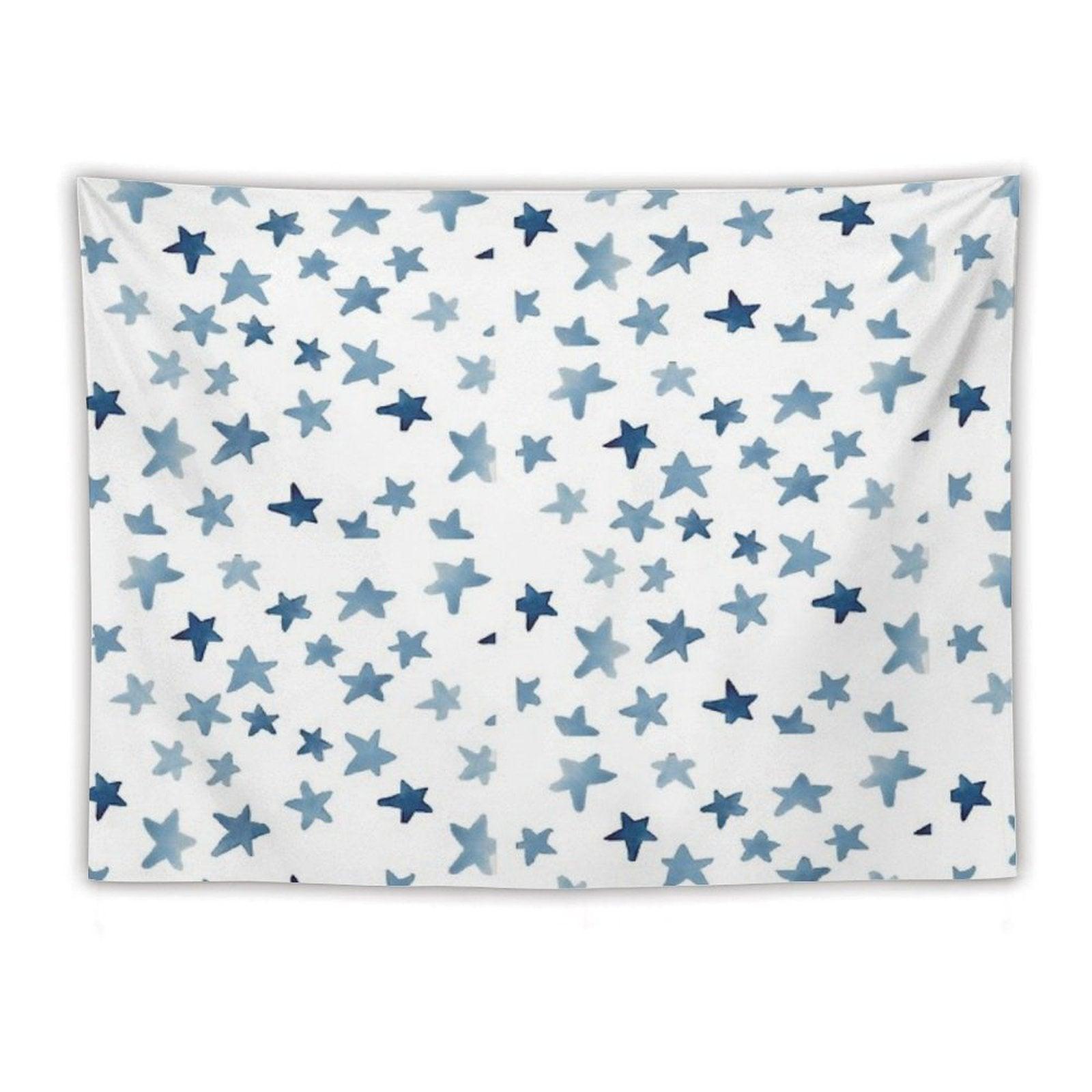 Blue Stars Tapestry