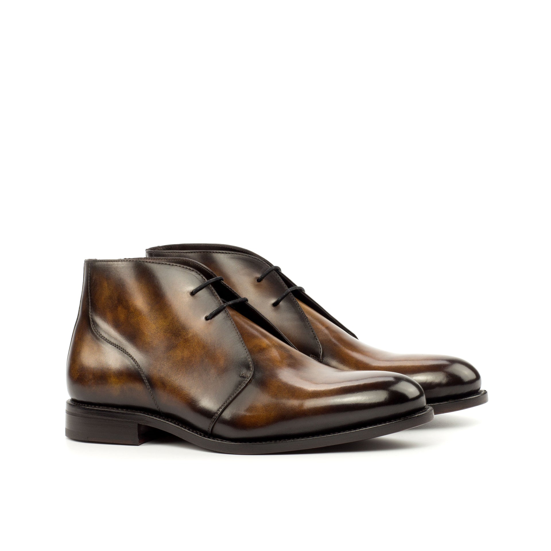 Nebuleira - Patina leather chukka boots