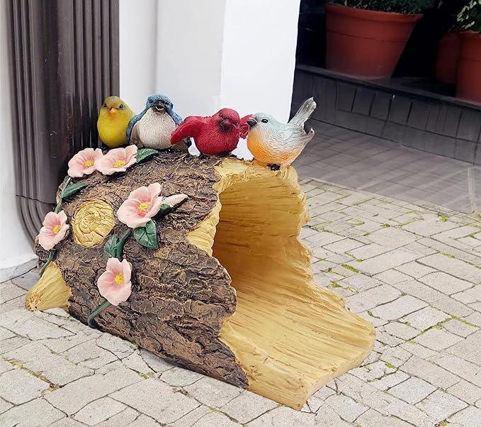 Bird Statues Gutter Downspout Extension Statues Garden Decoration,Resin Statue Outdoor Decor,Animal Downspout Diverter,Decorative Gutter Extension,3