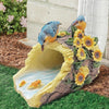 Hummingbird Gutter Extender Diverter, Decorative Downspout Extensions, Splash Block, Eco-Friendly Resin, 3