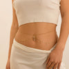 Zircon navel nail body chain sexy imitation pearl tassel chain