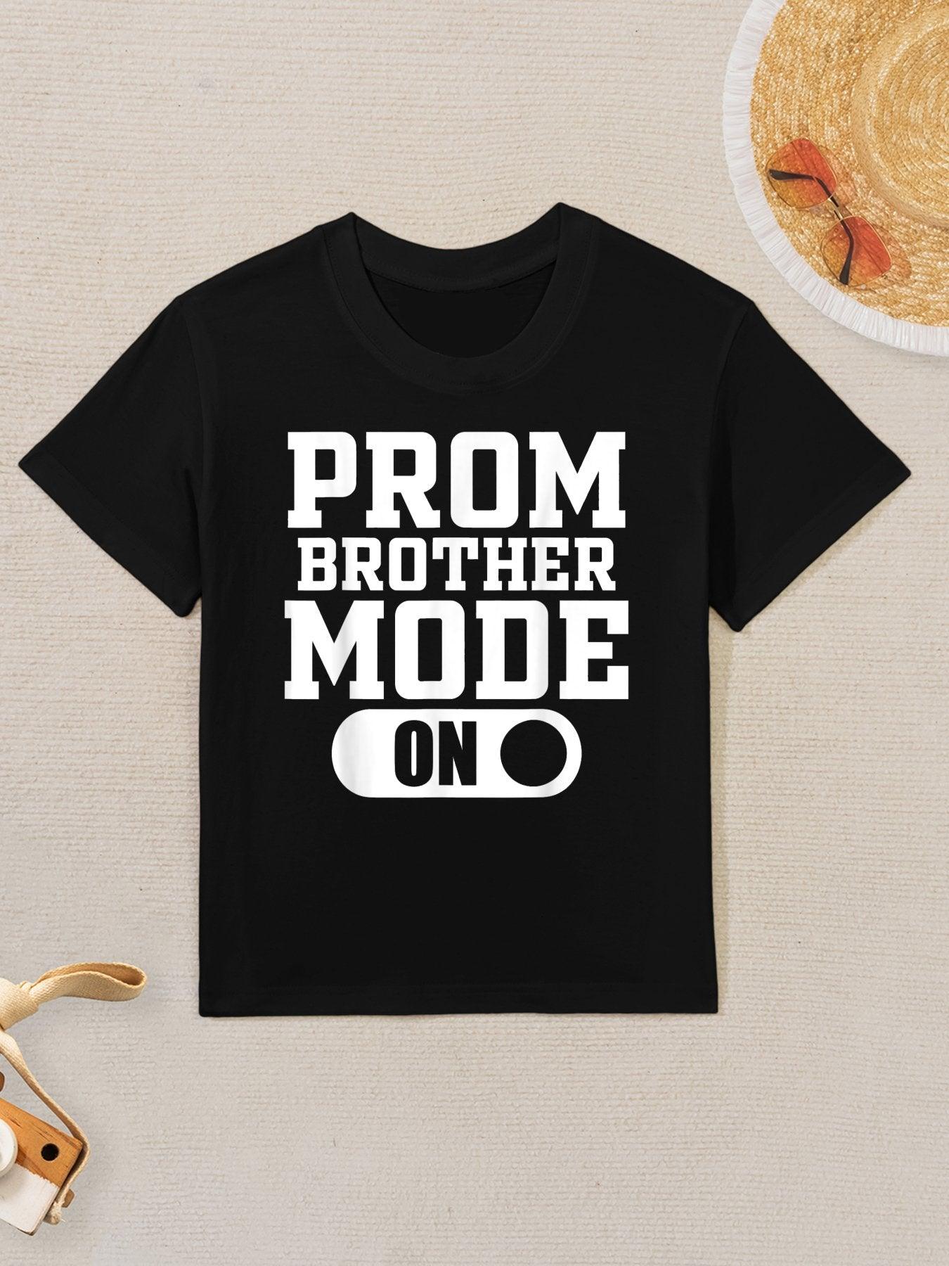 Prom Brother Mode on Senior High School Graduation Party Kids T-Shirt