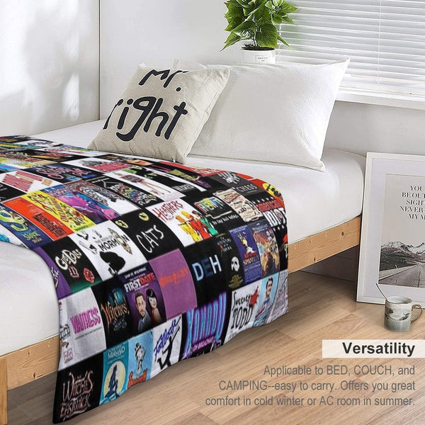 Musical Collage Shrink-resistant Throw Blanket
