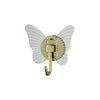 Non perforated butterfly hook three-dimensional foyer clothes hook keychain