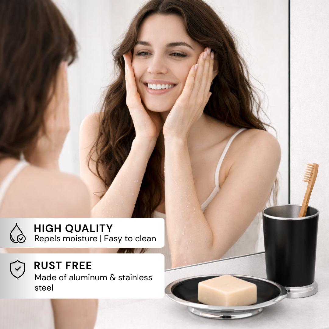 Bathroom Set – Maebrie, 5 Piece Brown
