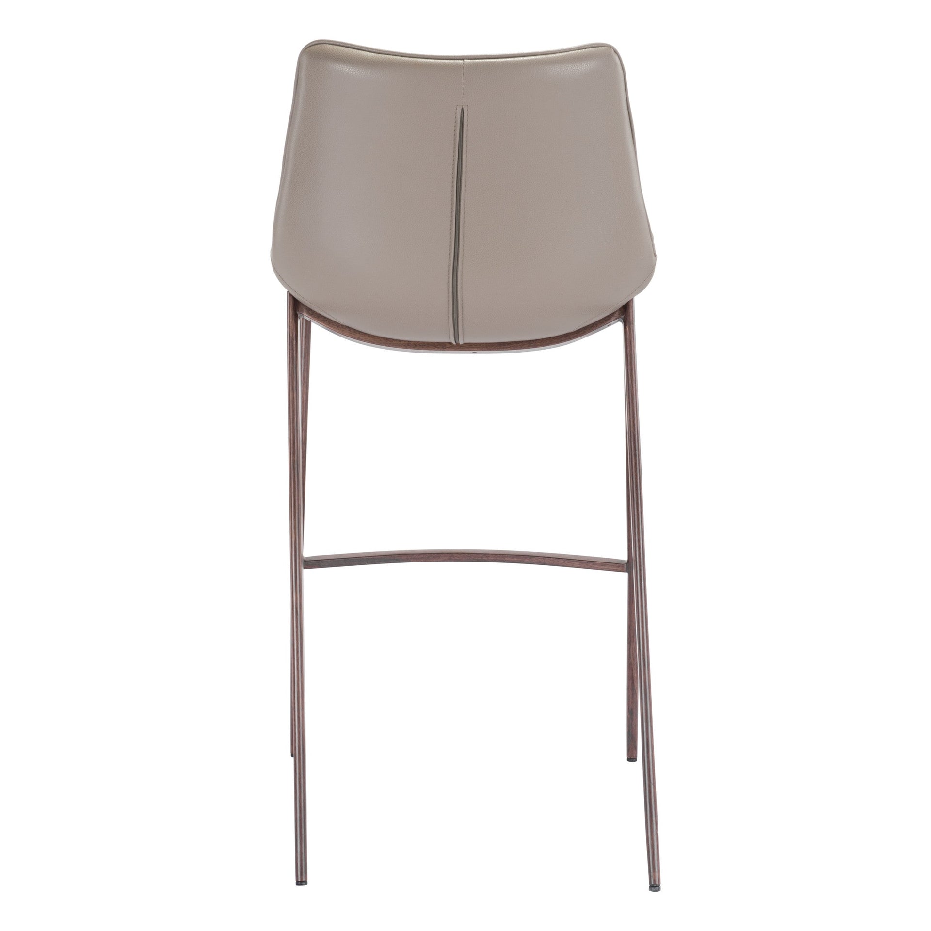 Magnus Barstool (Set of 2) Brown & Walnut