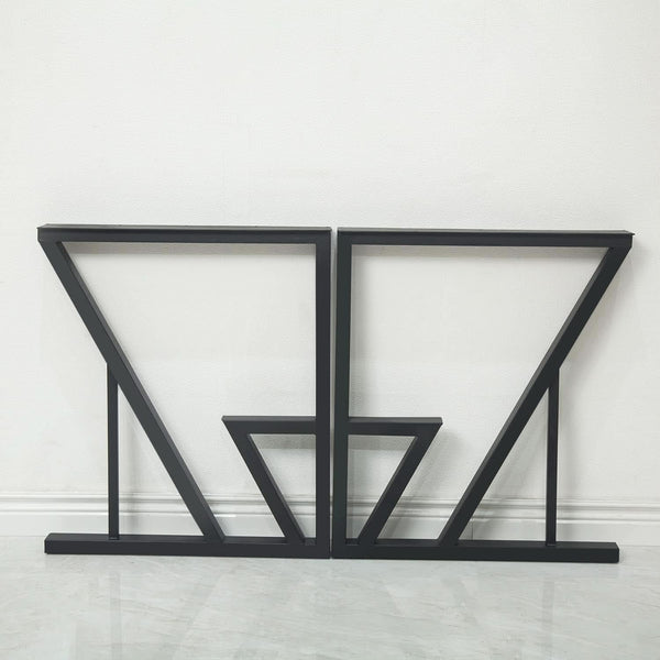 Black Iron Table Legs 28 Inches Industrial Strength