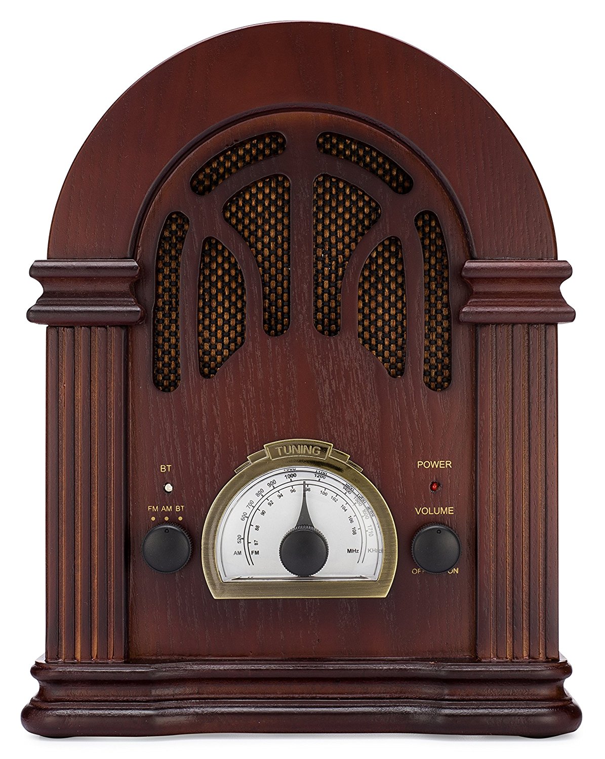 ClearClick Vintage Style AM/FM Radio with Bluetooth