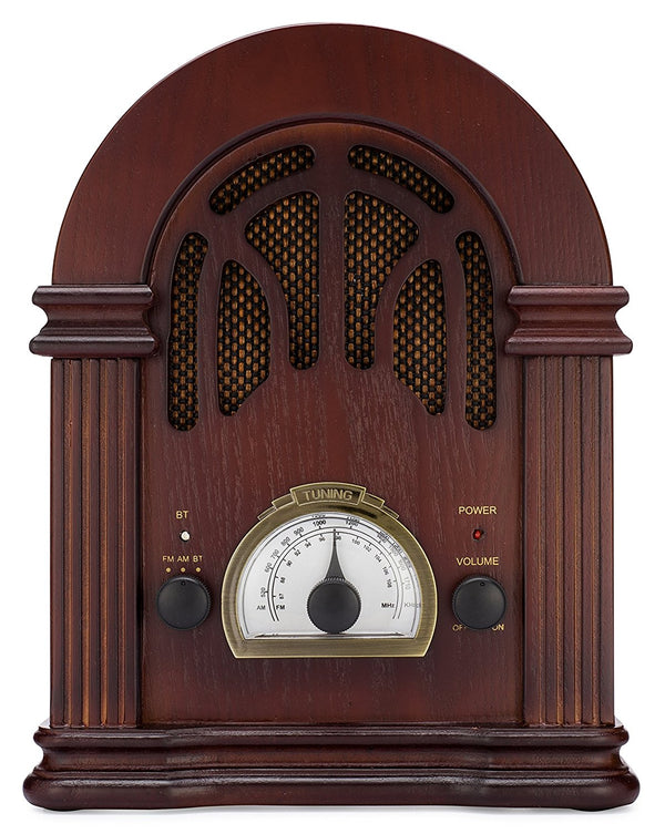 ClearClick Vintage Style AM/FM Radio with Bluetooth