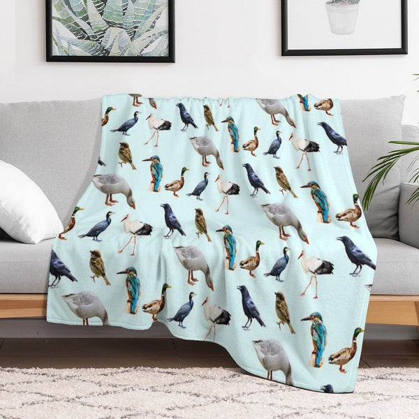 Bird Collection Quick-dry Throw Blanket