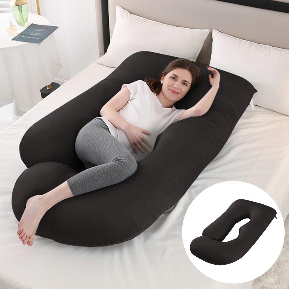 Pregnant women's pillow waist protection side sleeping slope pillow J-shaped pregnancy sleeping pillow