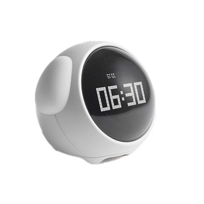 Cute Cartoon Digital Alarm Clock with Light and Emotion Function for Kids