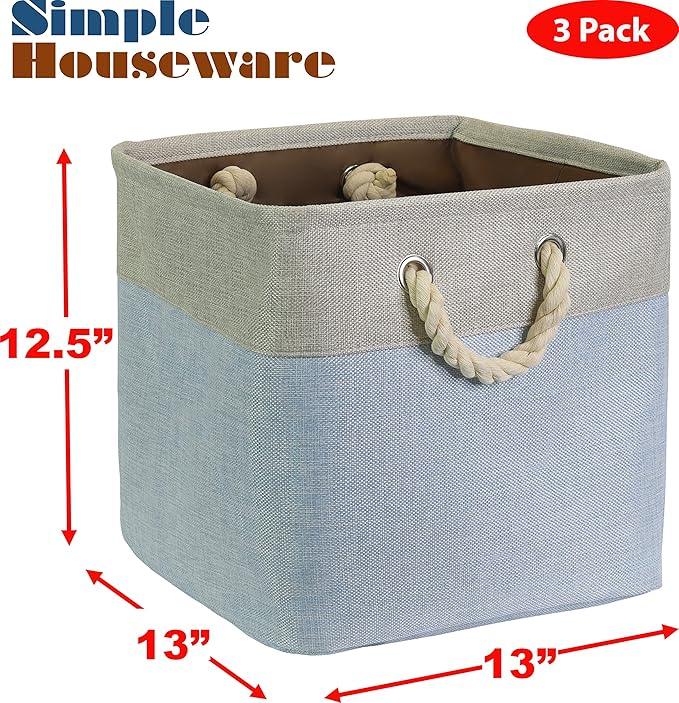 SIMPLE HOUSEWARE Fabric Storage Cubes, 13
