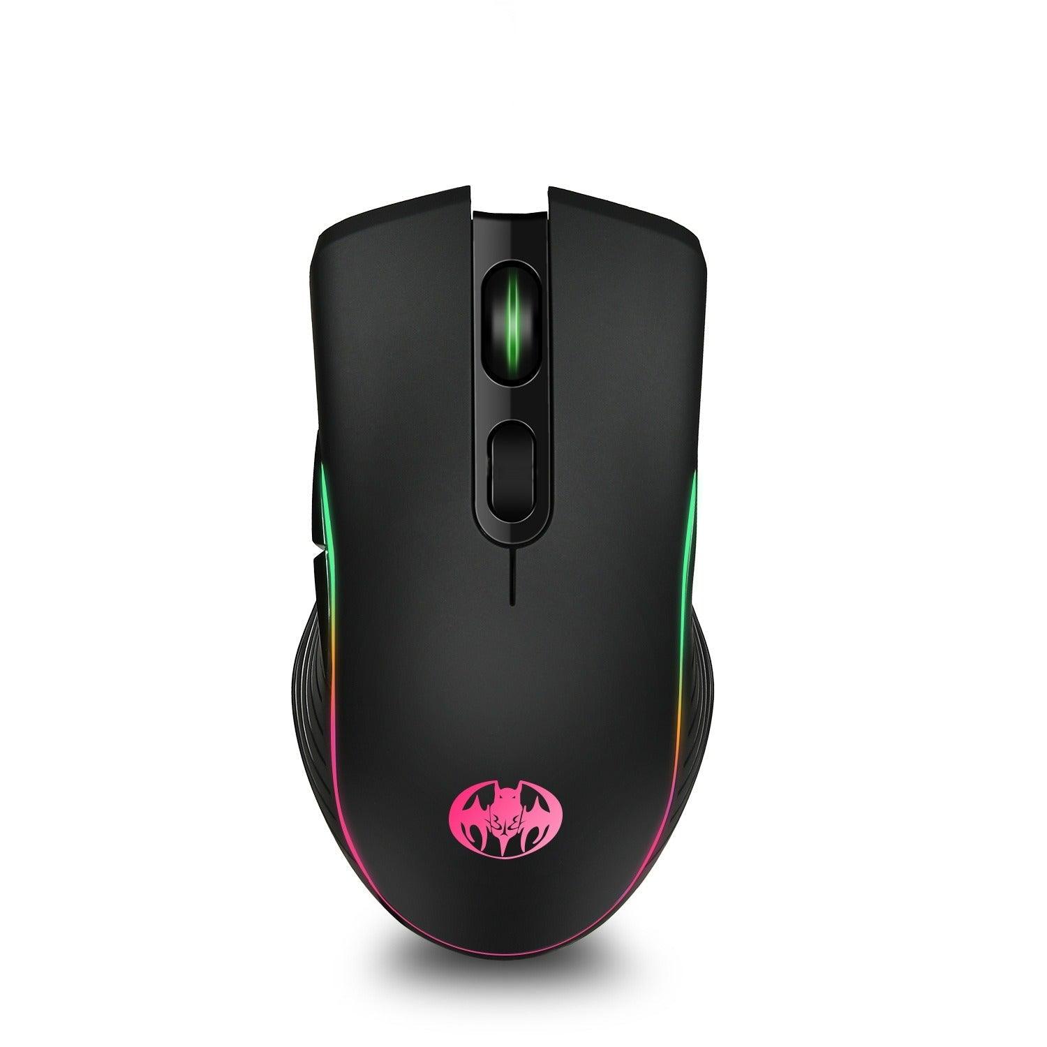 2.4G Wireless Charging Mouse/Colorful Luminous Battery Storage Wireless Charging Wireless Luminous Mouse