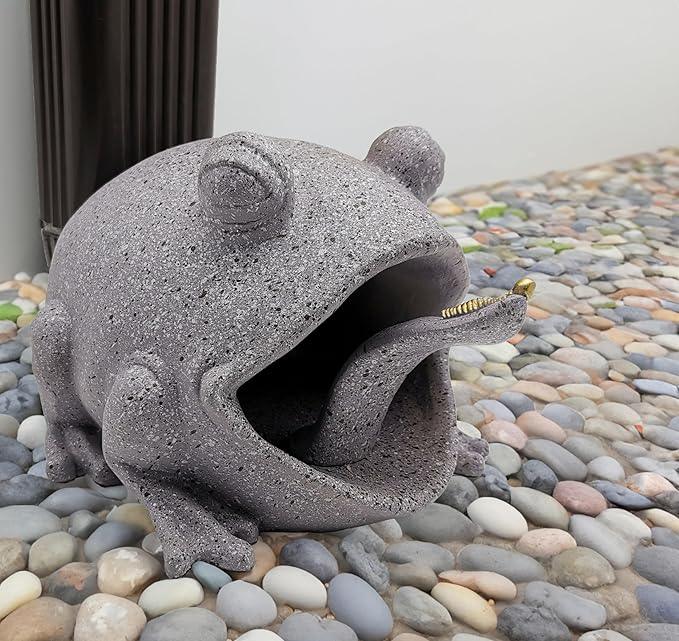 Frog Statues Gutter Downspout Extension Statues Garden Decoration,Animal Resin Statue Outdoor Decor,Downspout Diverter,Decorative Gutter Extension,3